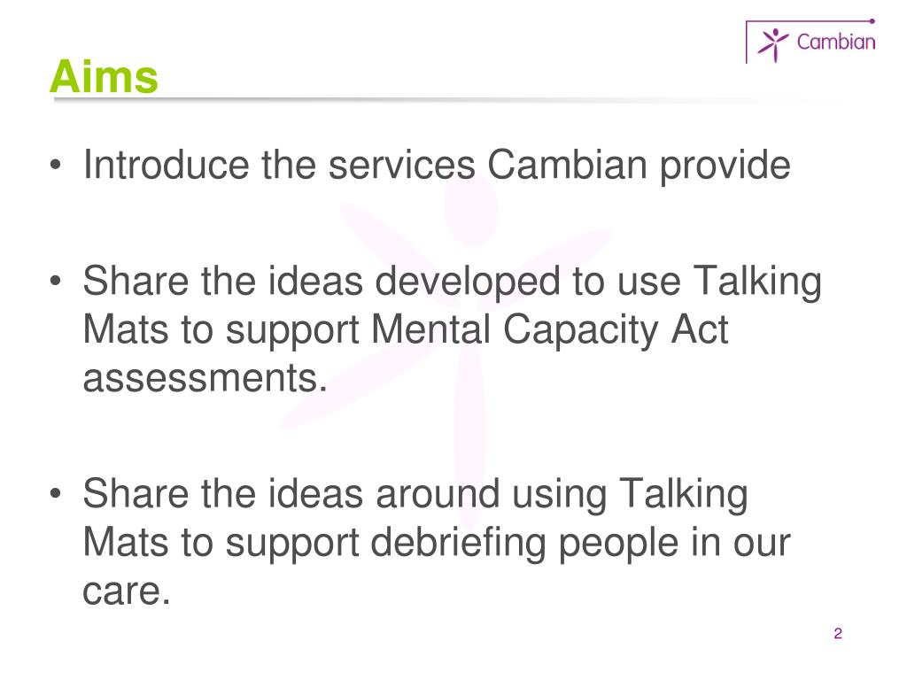 PPT Talking Mats for Mental Capacity Act Assessments and Debriefing PowerPoint Presentation