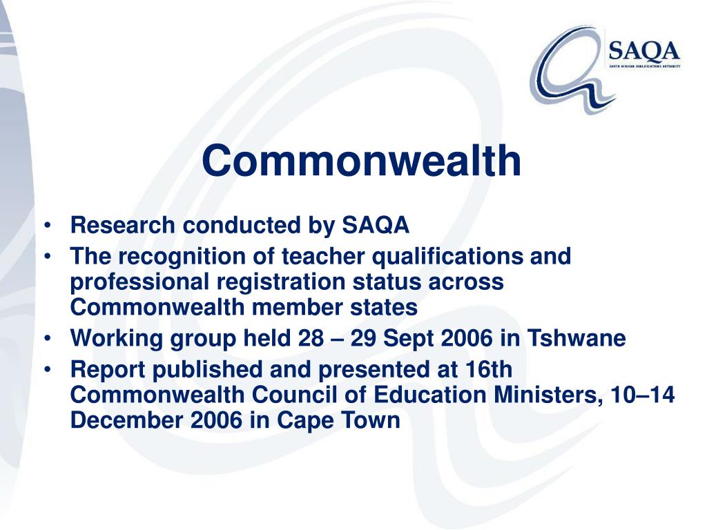 PPT South African Qualifications Authority PowerPoint Presentation