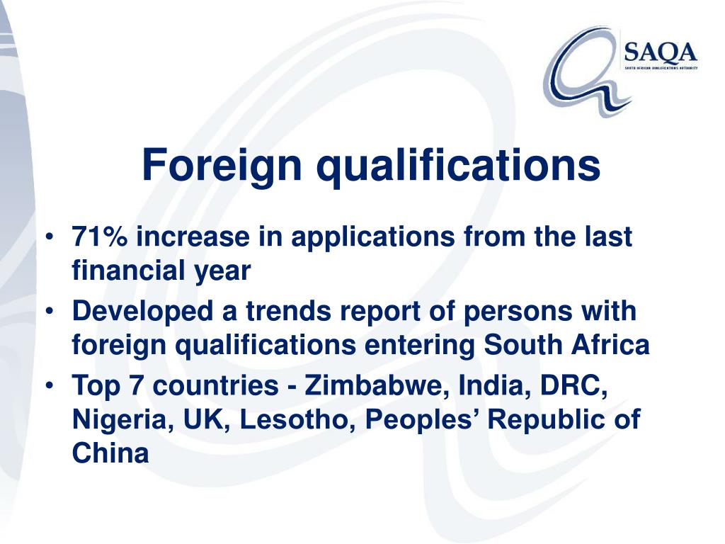 PPT South African Qualifications Authority PowerPoint Presentation