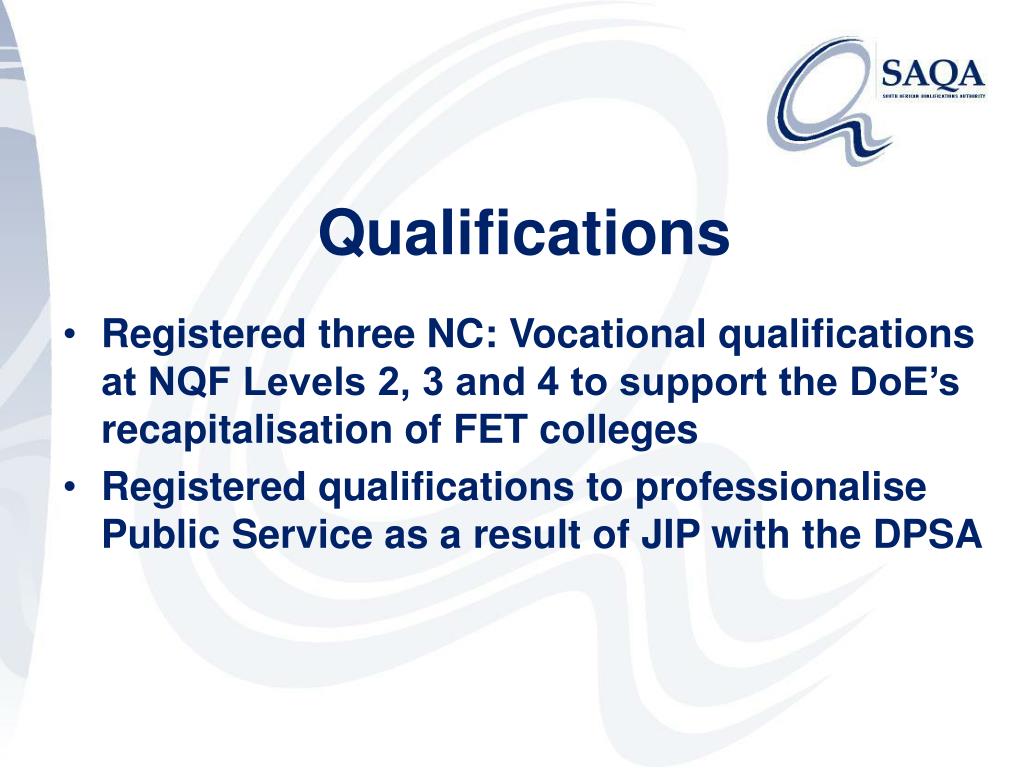 PPT South African Qualifications Authority PowerPoint Presentation