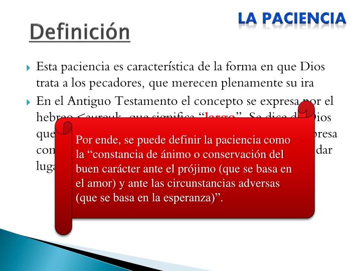 PPT La Paciencia PowerPoint Presentation ID6072621