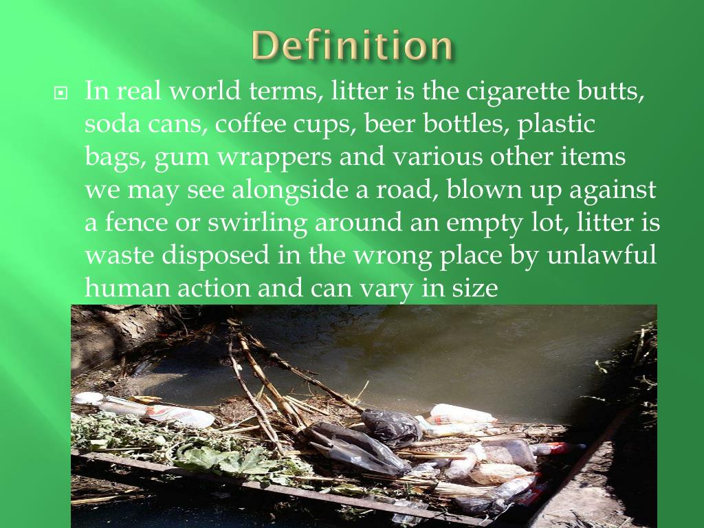 PPT Litter PowerPoint Presentation, free download ID6073230