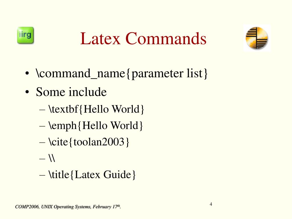 PPT LATEX PowerPoint Presentation, free download ID6073580