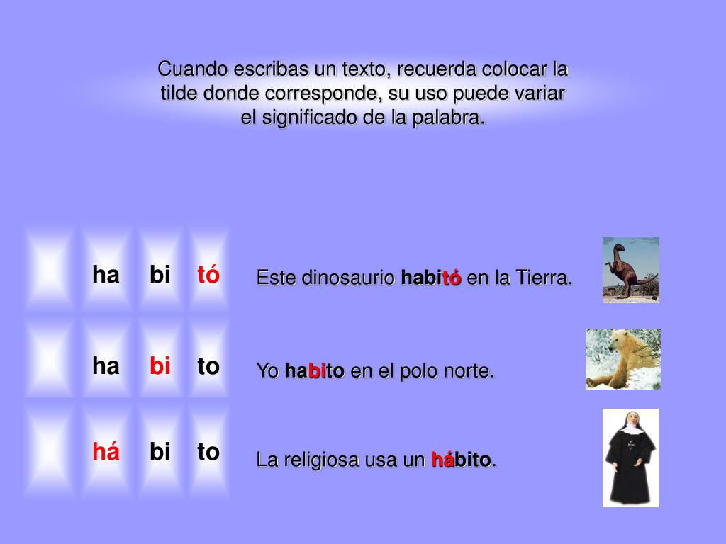 PPT La importancia del uso de la tilde PowerPoint Presentation, free