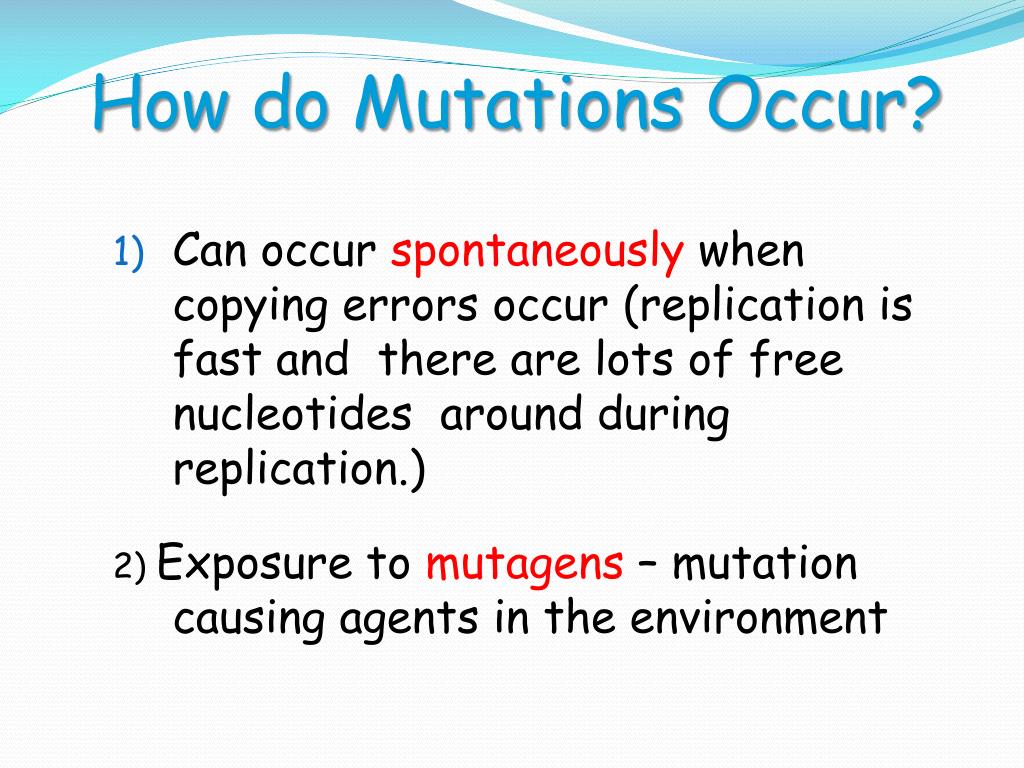 PPT DNA Mutations PowerPoint Presentation, free download