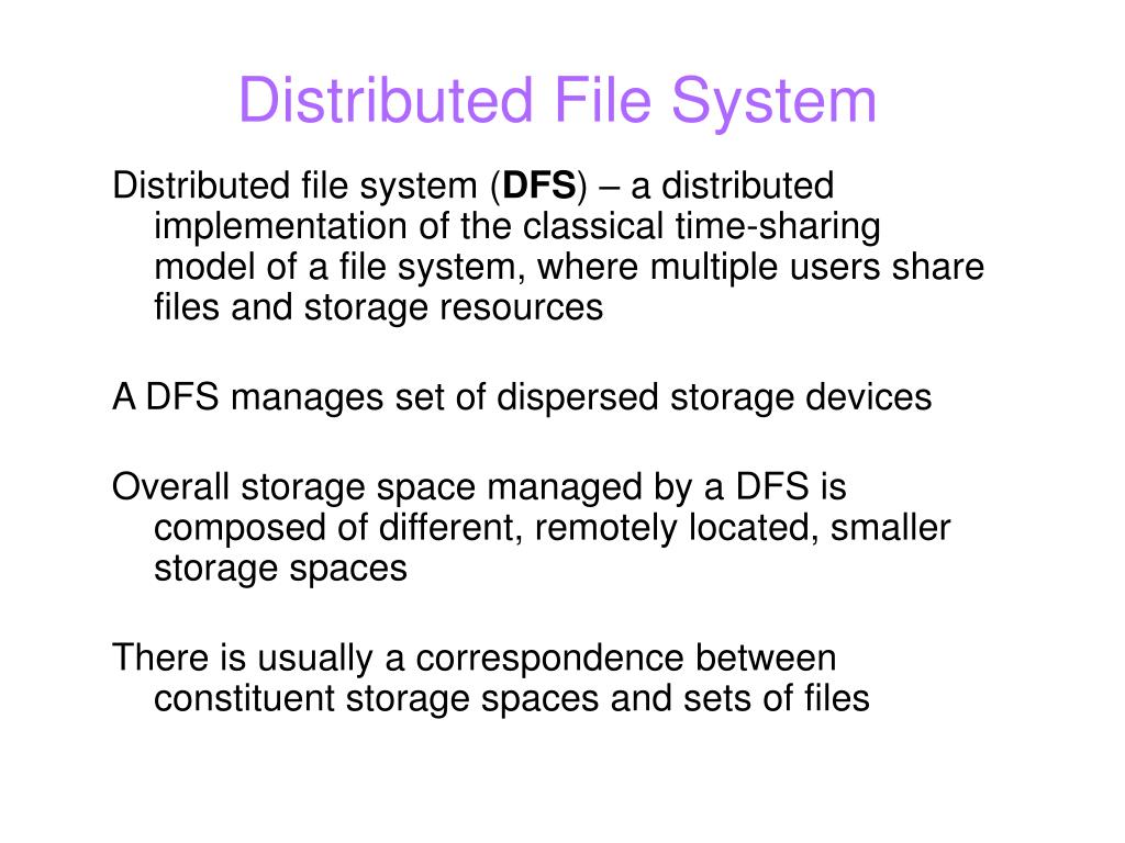 PPT Distributed File Systems PowerPoint Presentation, free download