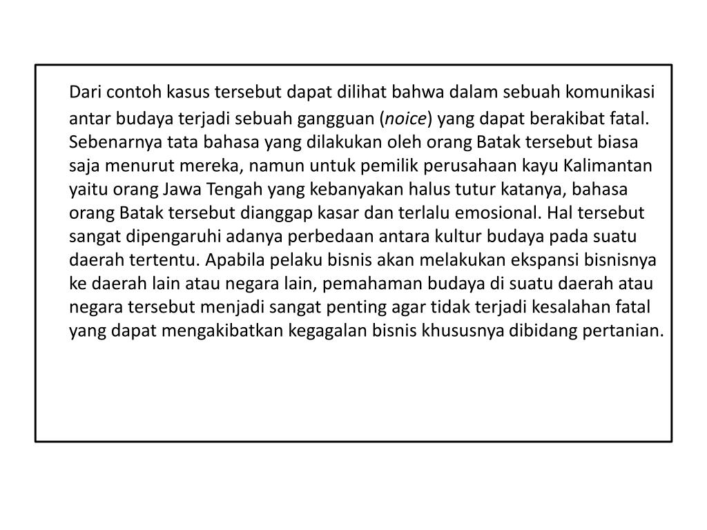 Contoh Kasus Pentingnya Komunikasi Lintas Budaya Dalam Dunia Bisnis