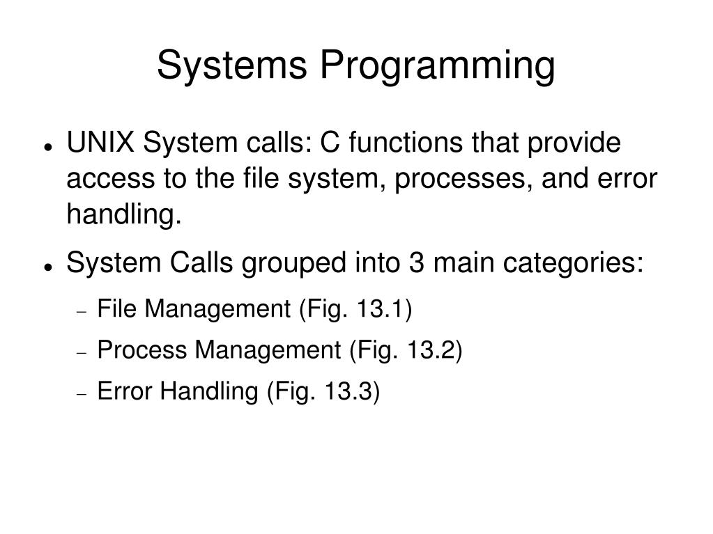 PPT Chapter 13 Systems Programming PowerPoint Presentation, free