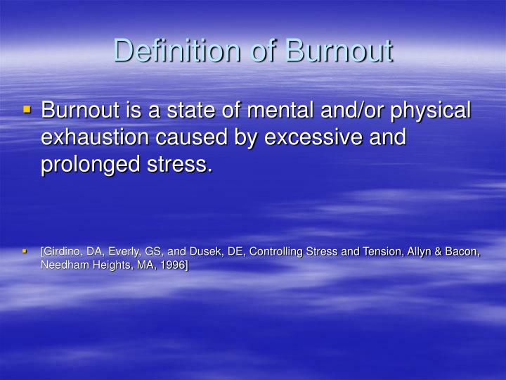 PPT Stress and burnout PowerPoint Presentation ID6083352