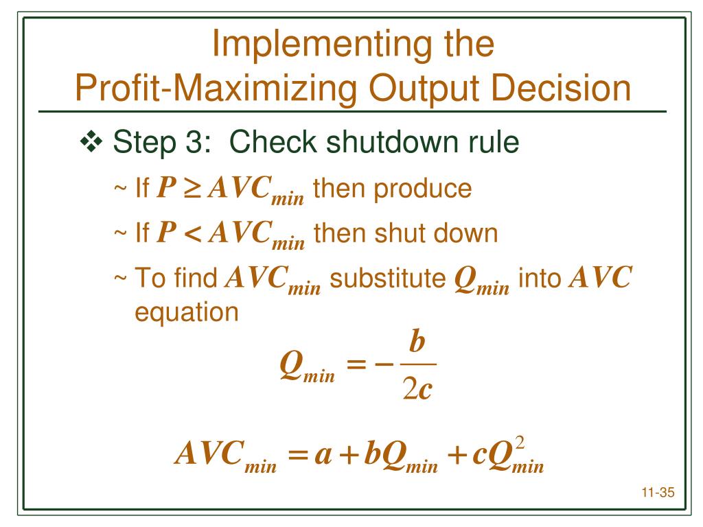 PPT Chapter 11 Managerial Decisions in Competitive Markets PowerPoint