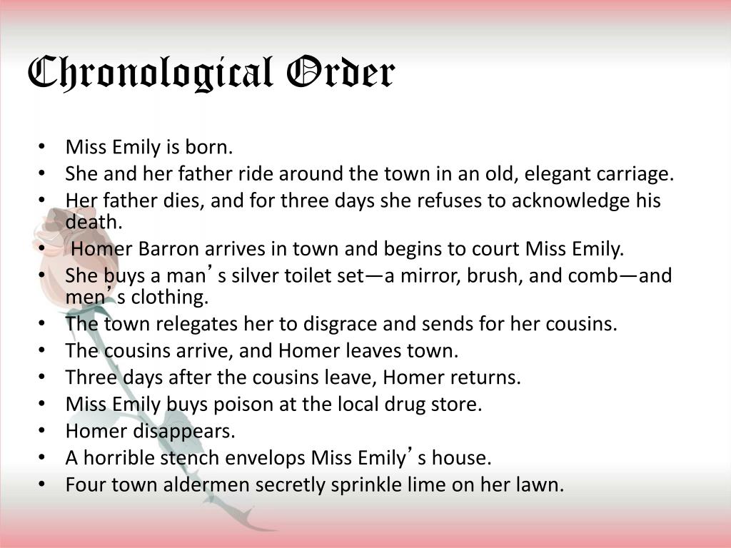 PPT “ A Rose for Emily ” PowerPoint Presentation, free download ID