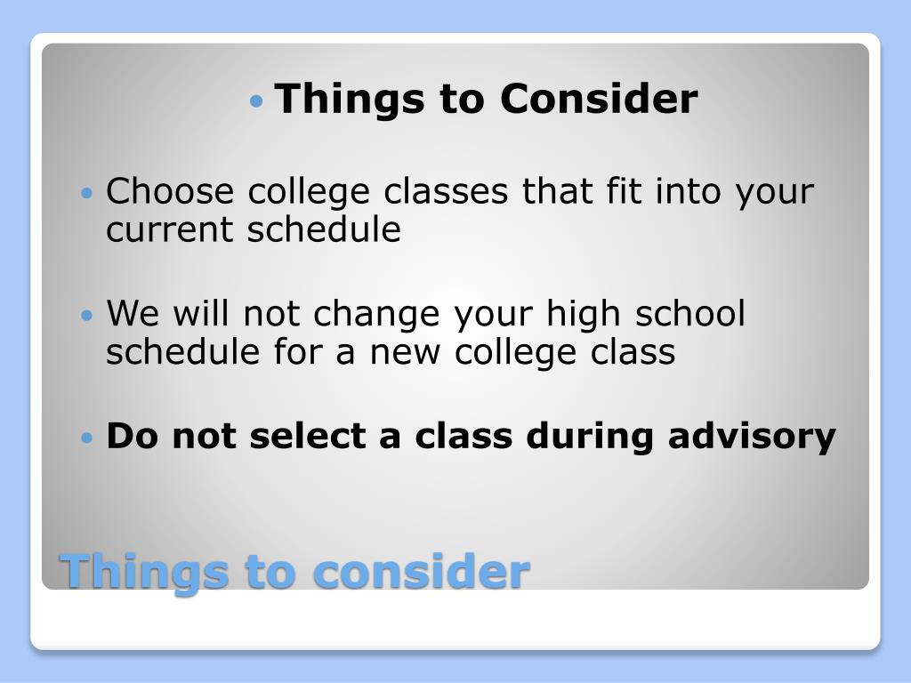 PPT Registering for College Classes 101 PowerPoint Presentation, free
