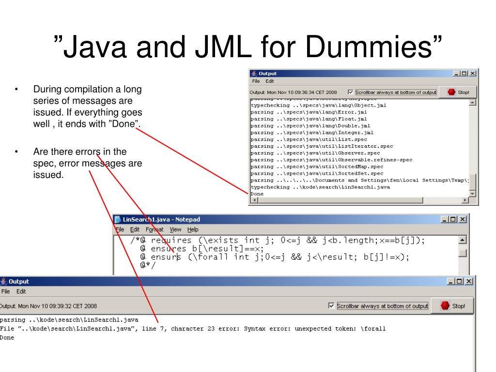 PPT ”Java and JMLfor Dummies” PowerPoint Presentation, free download