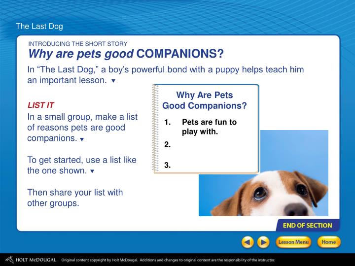 PPT The Last Dog Short Story by Katherine Paterson PowerPoint