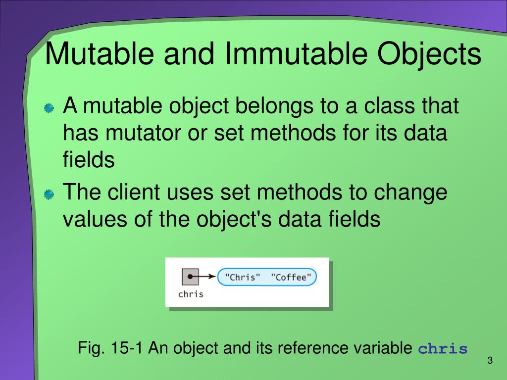 PPT Mutable, Immutable, and Cloneable Objects PowerPoint Presentation