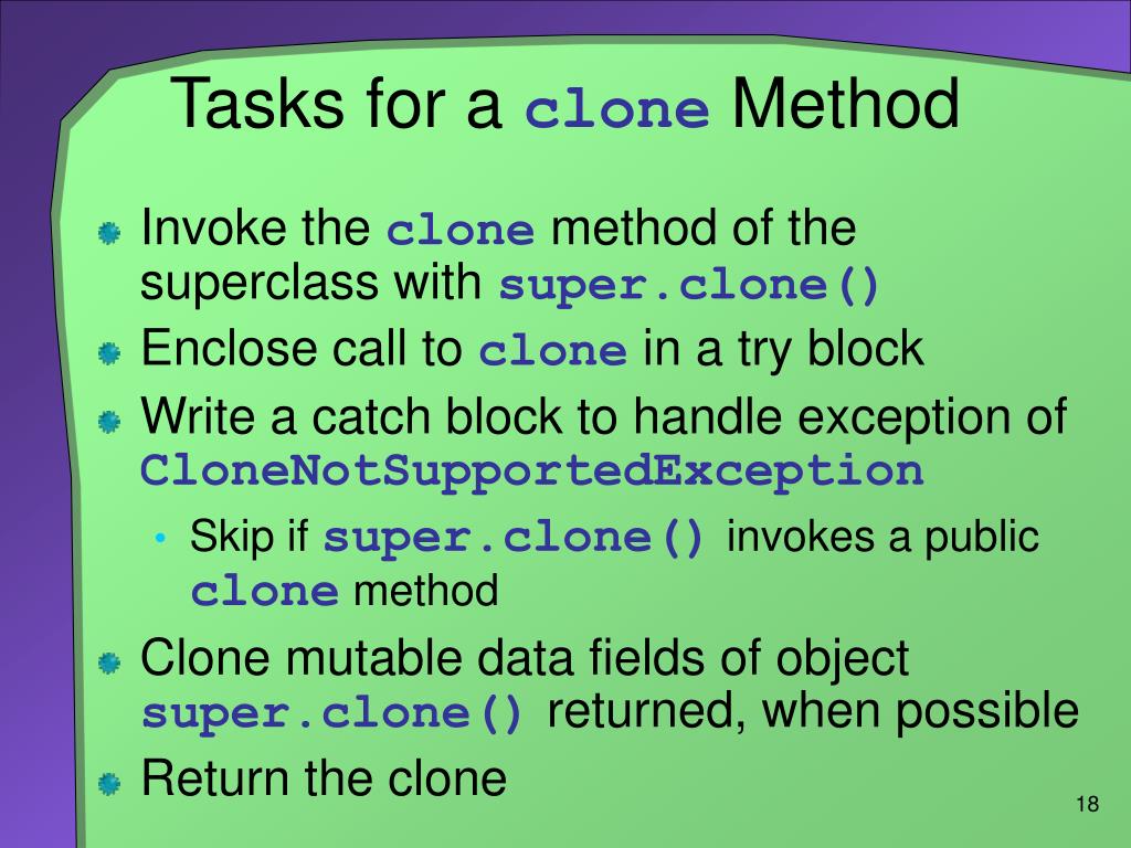 PPT Mutable, Immutable, and Cloneable Objects PowerPoint Presentation