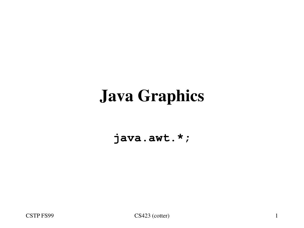 PPT Java Graphics PowerPoint Presentation, free download ID6098694