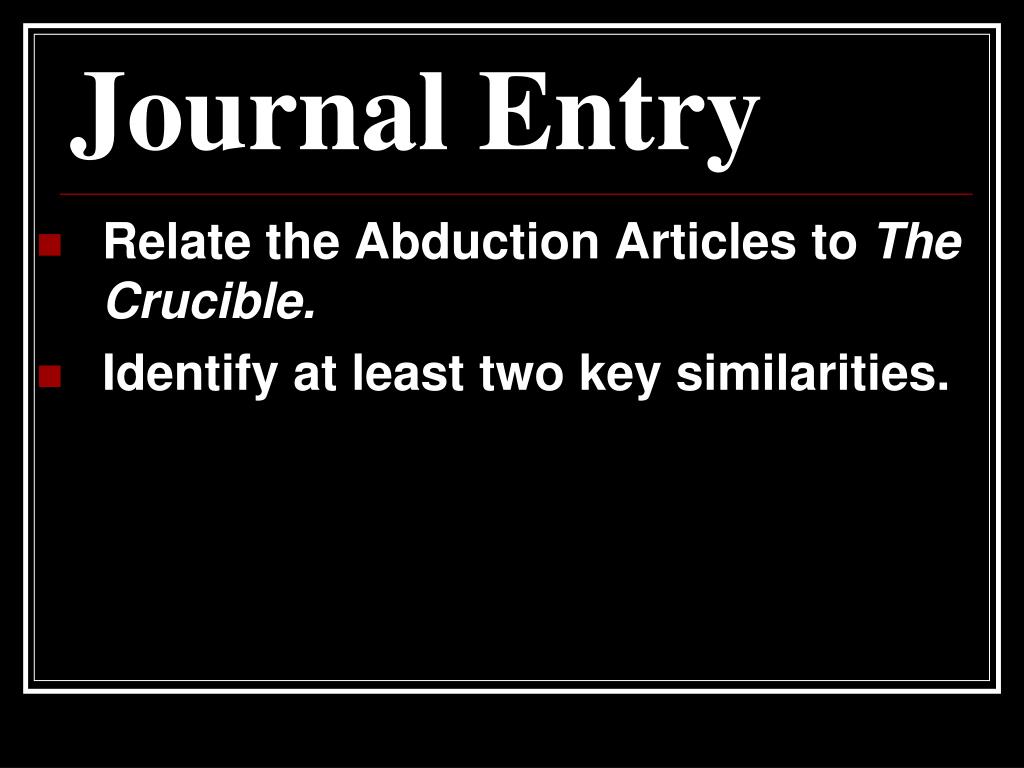 PPT The Crucible PowerPoint Presentation, free download ID6100416