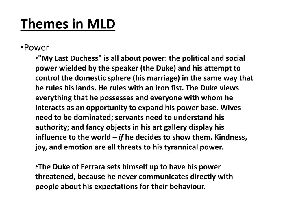 PPT My Last Duchess Analysis Key quotes PowerPoint