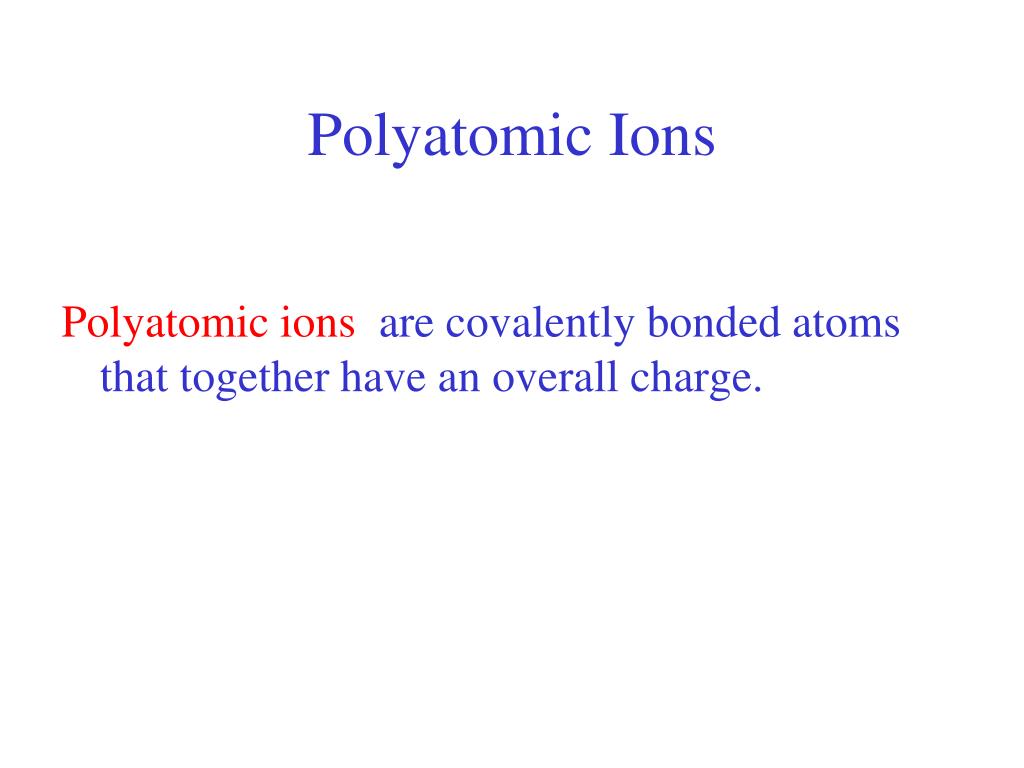 PPT - Lewis Diagrams for Polyatomic Ions PowerPoint Presentation, free