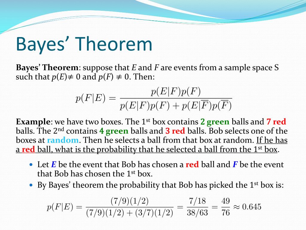PPT Discrete Mathematics Bayes’ Theorem and Expected Value and