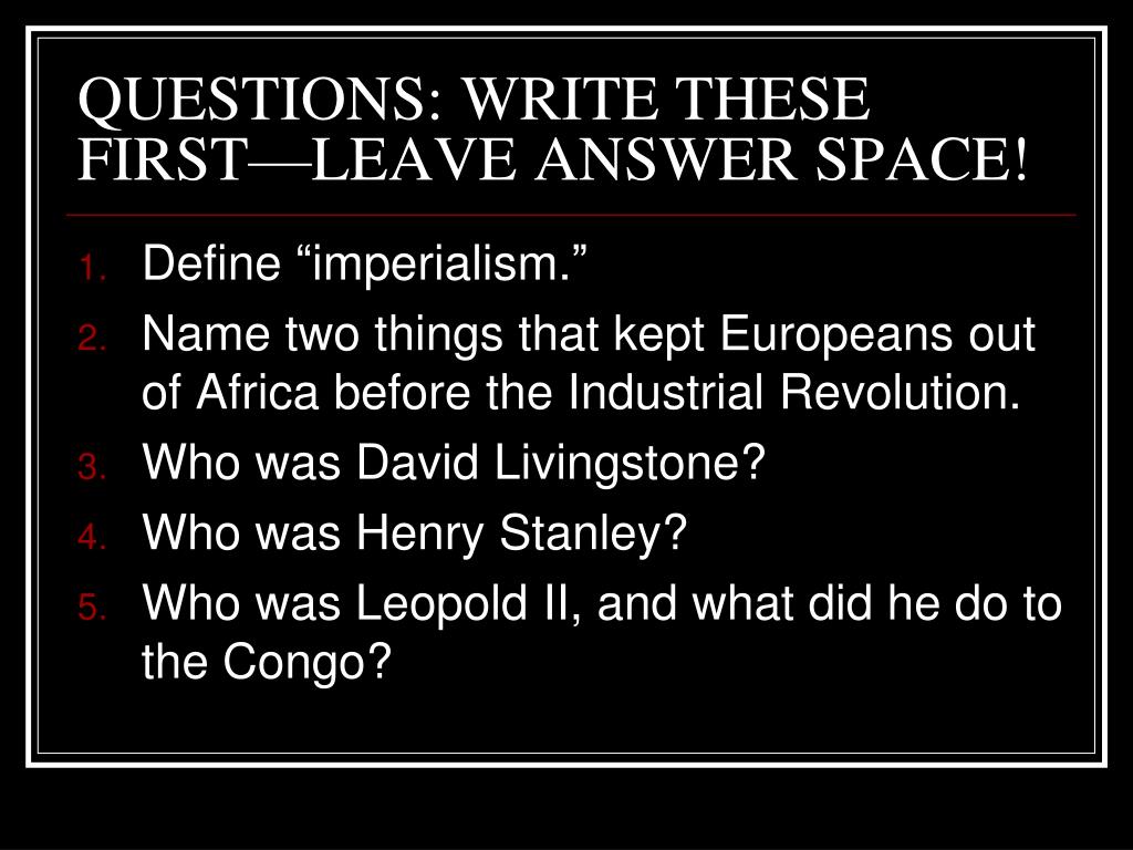 PPT The Scramble for Africa PowerPoint Presentation, free download