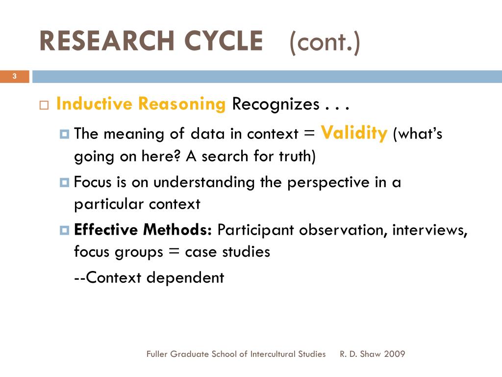 PPT SCIENTIFIC RESEARCH CYCLE (Jim Nelson) PowerPoint