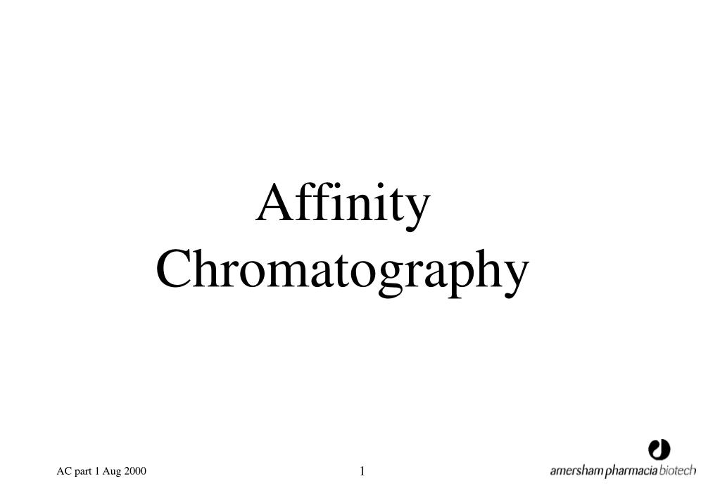 PPT Affinity Chromatography PowerPoint Presentation, free download