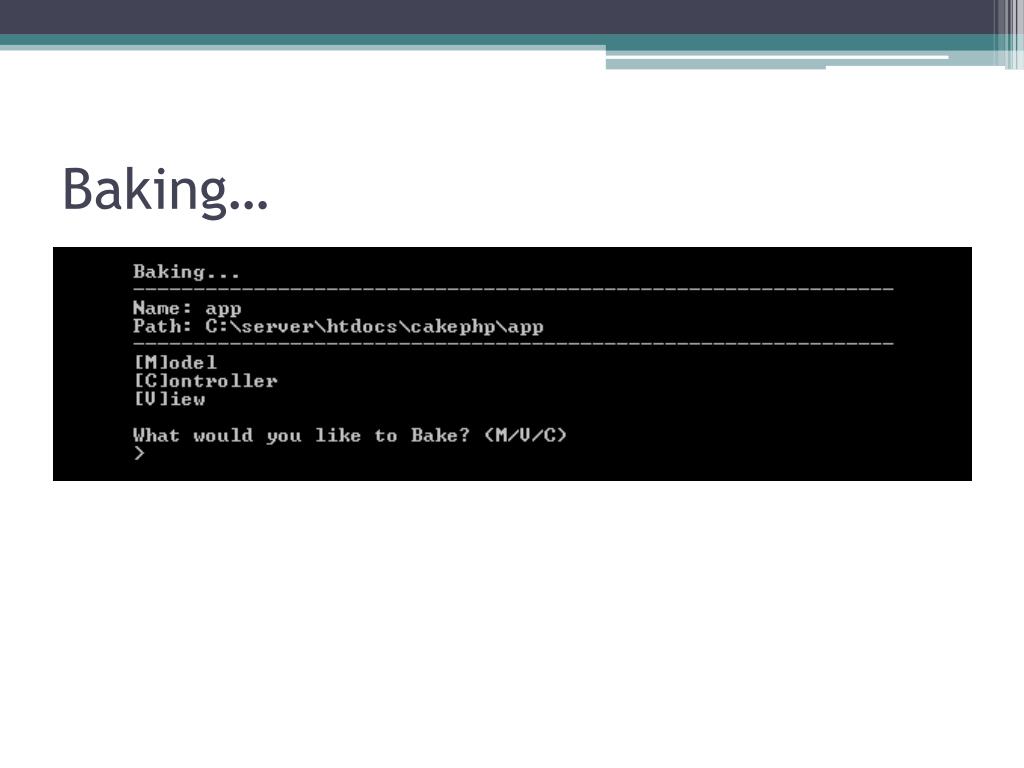 PPT CakePHP PowerPoint Presentation, free download ID6112057