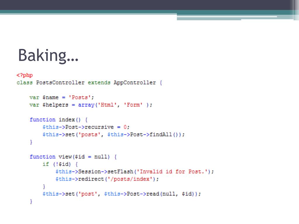 PPT CakePHP PowerPoint Presentation, free download ID6112057