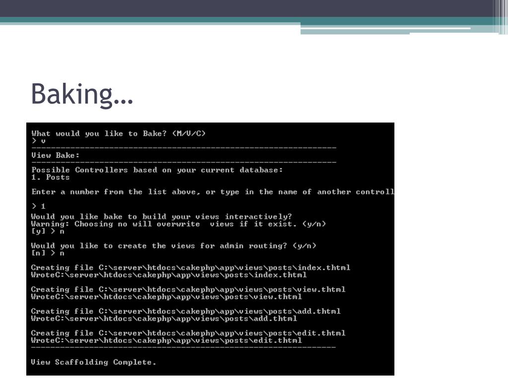 PPT CakePHP PowerPoint Presentation, free download ID6112057