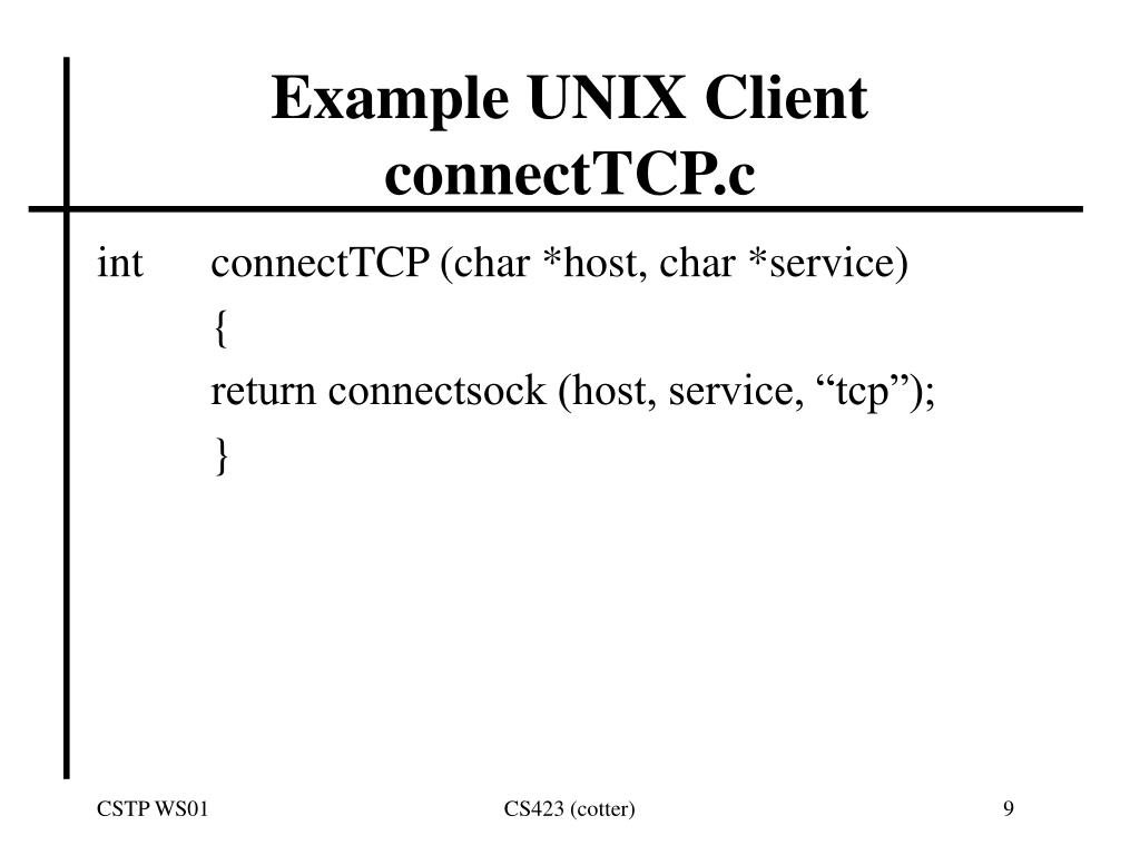 PPT Sockets Programming in UNIX PowerPoint Presentation, free