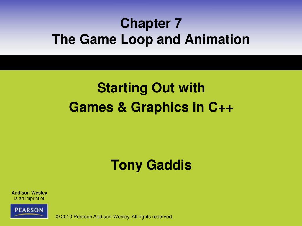 PPT Chapter 7 The Game Loop and Animation PowerPoint Presentation, free download ID6117164
