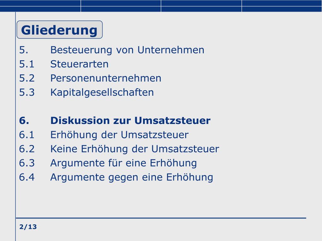 PPT Einführung in das deutsche Steuersystem Teil 2