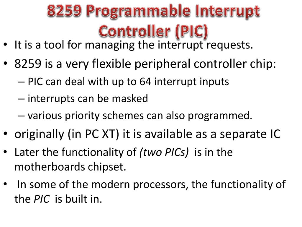 PPT - Interrupt Controller (Introduction to 8259) PowerPoint