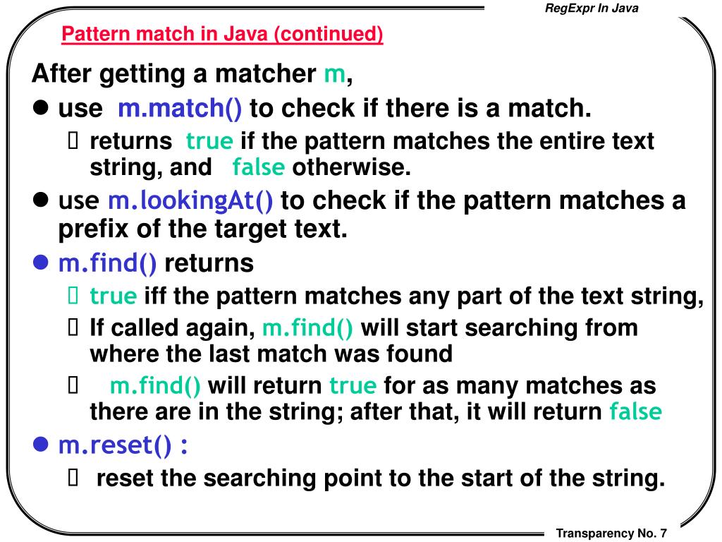 PPT Regular Expressions in Java PowerPoint Presentation, free