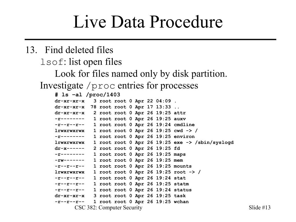 PPT CSC 382 Computer Security PowerPoint Presentation, free download