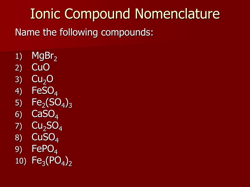 PPT Modern Chemistry Chapter 7 Chemical Formulas & Chemical Compounds