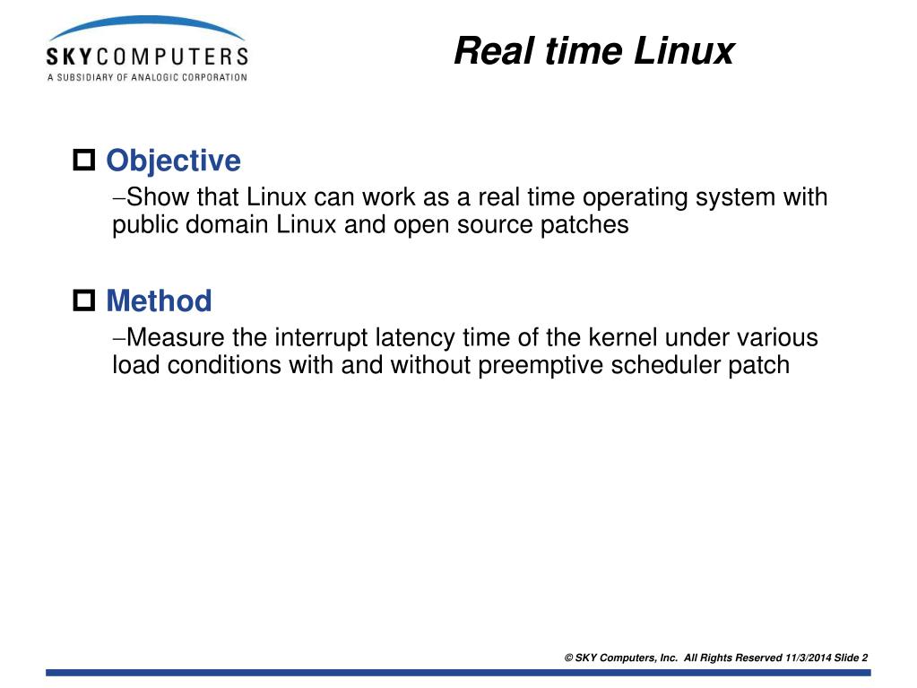 PPT Real Time Linux Andrew ber Ph.D. and Steve Paavola PowerPoint