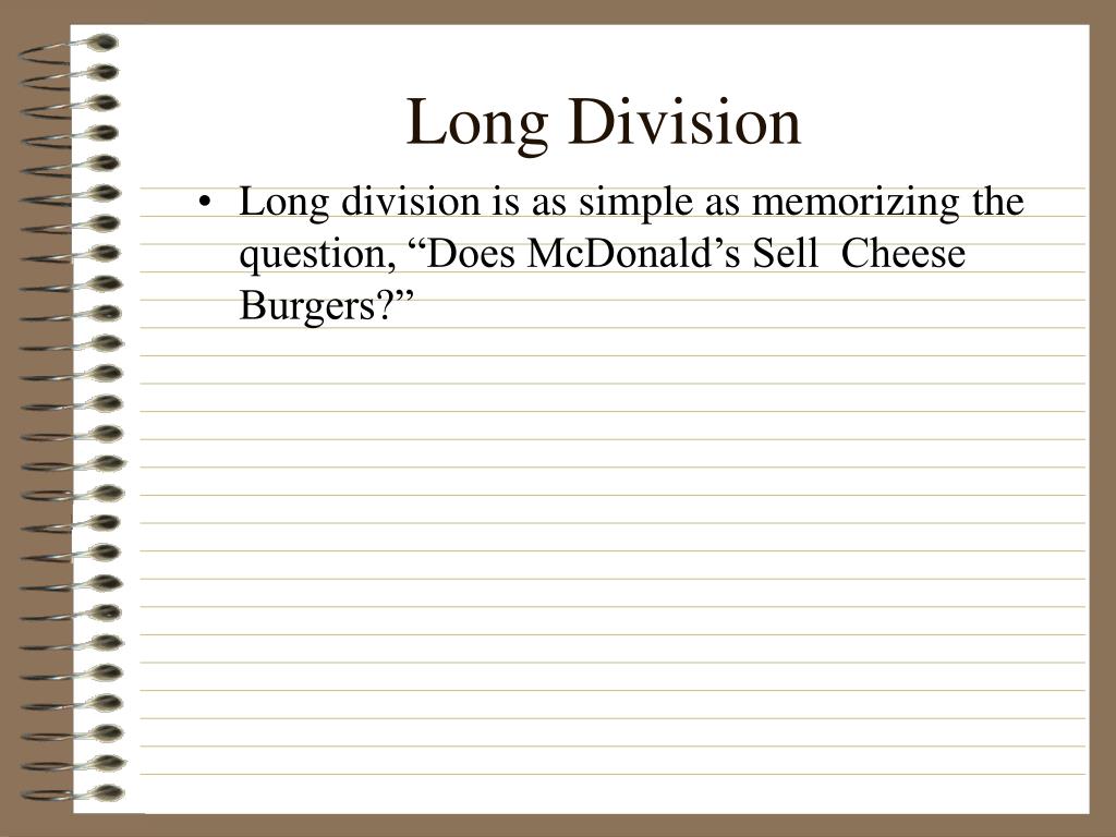 PPT Long Division PowerPoint Presentation, free download ID6136921