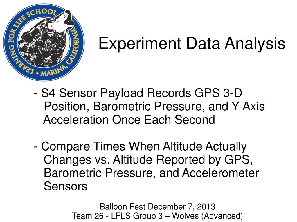 PPT Determine Whether GPS Altitude Lags Barometric Pressure and