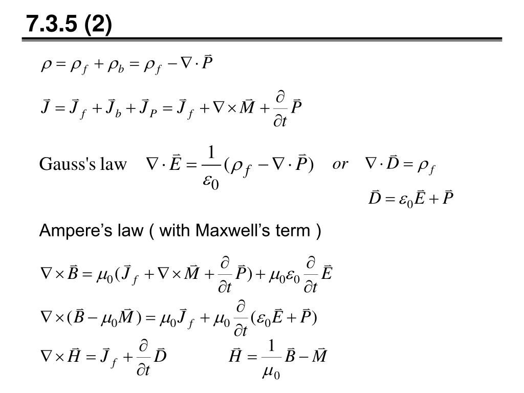 PPT Chapter 7 Electrodynamics PowerPoint Presentation