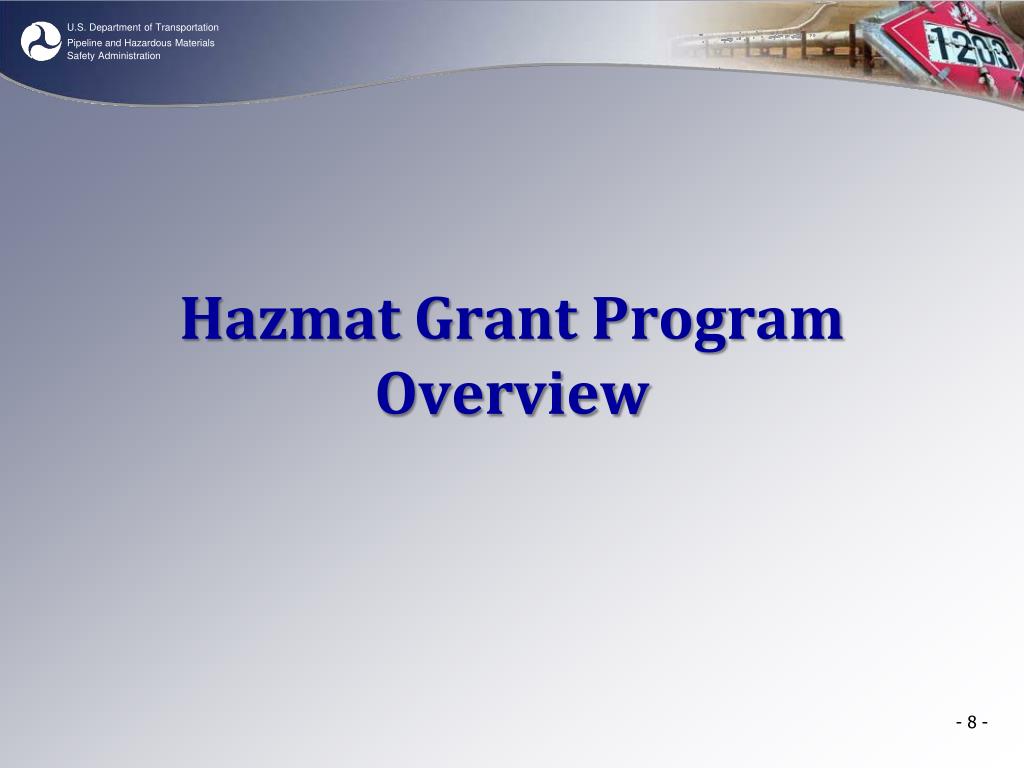 PPT PHMSA Hazmat Grant Program PowerPoint Presentation, free download