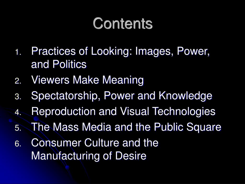 PPT practices of looking an introduction to visual culture PowerPoint