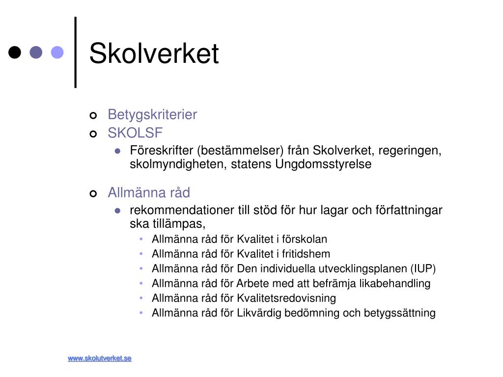 PPT Vad styr skolan, förskolan och fritidshemmet PowerPoint