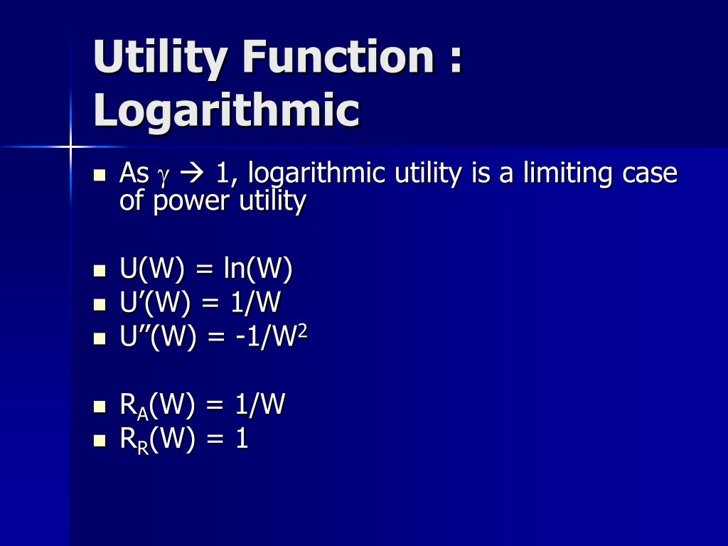 PPT LECTURE 2 UTILITY AND RISK AVERSION PowerPoint Presentation