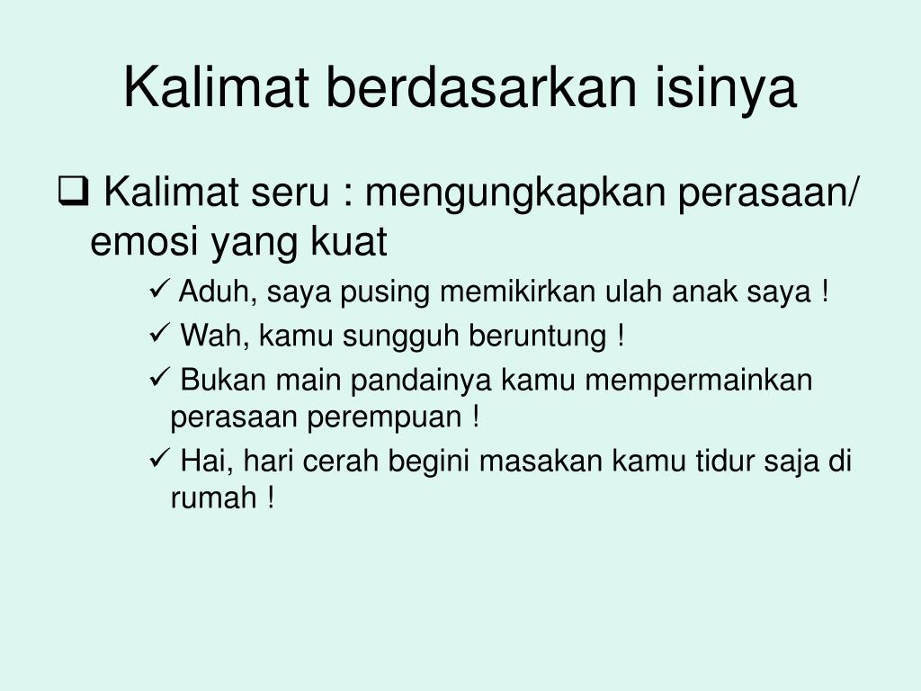 PPT 1. KALIMAT PowerPoint Presentation, free download ID6146059