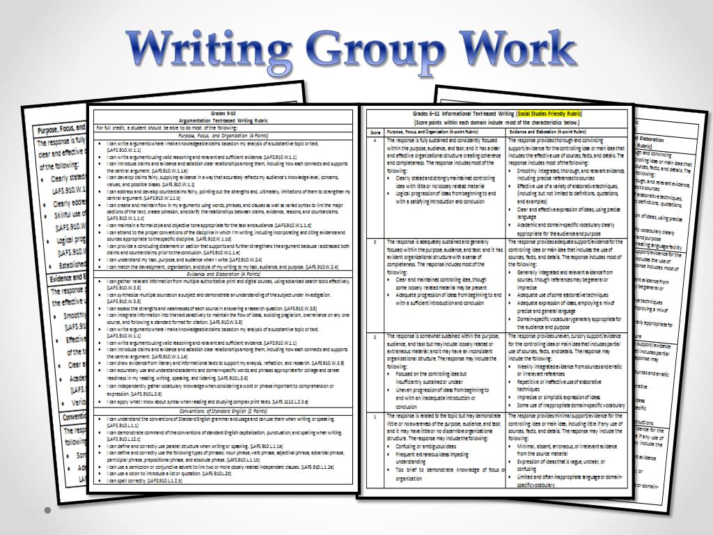 PPT Understanding the FSA Writing Task & Rubrics PowerPoint