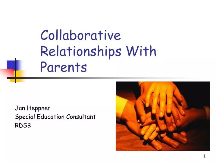 PPT Collaborative Relationships With Parents PowerPoint