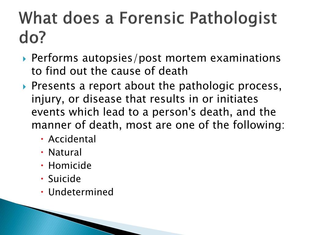 PPT Forensic Pathology PowerPoint Presentation, free download ID